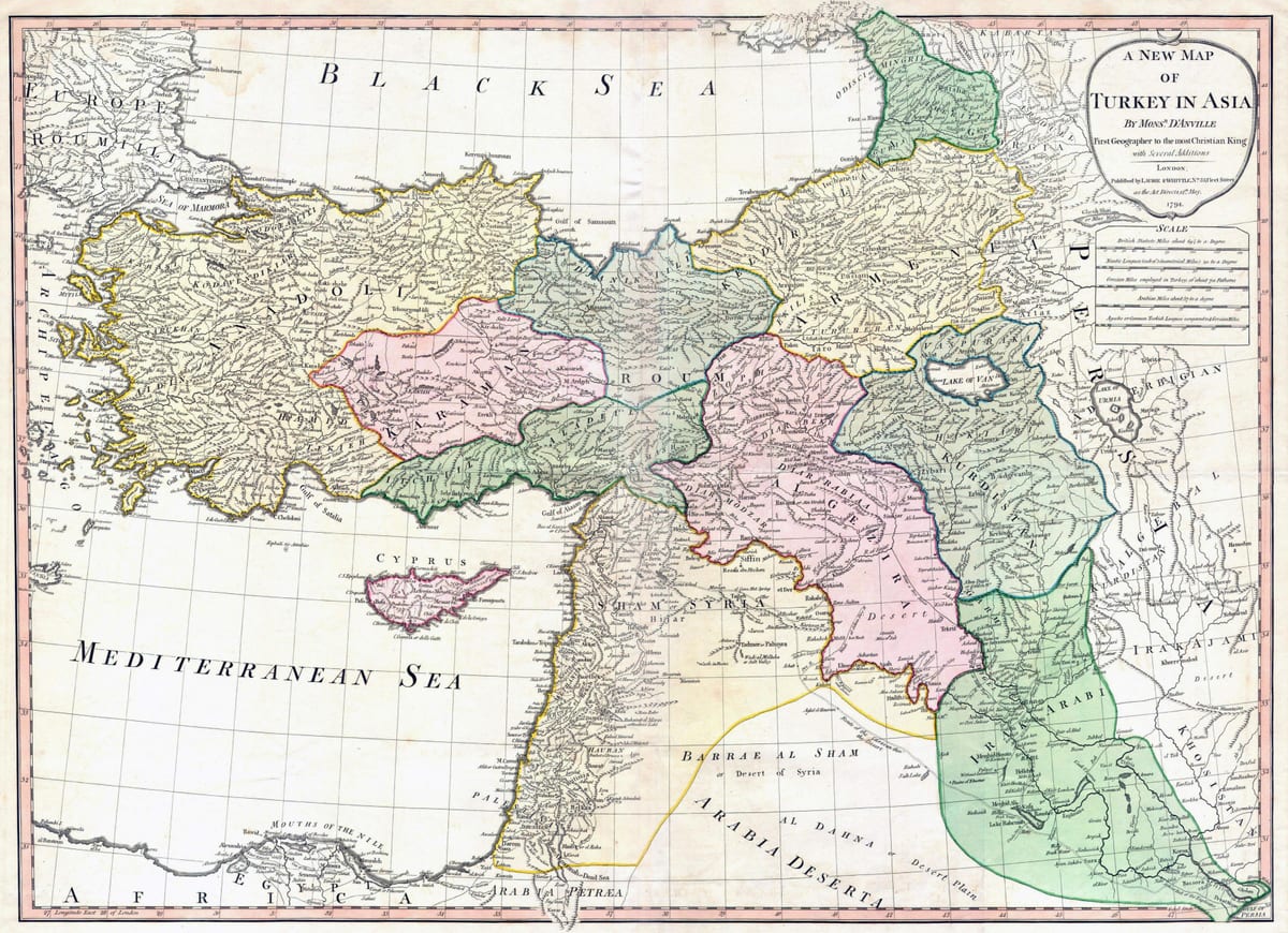 mapa Turecka starověké