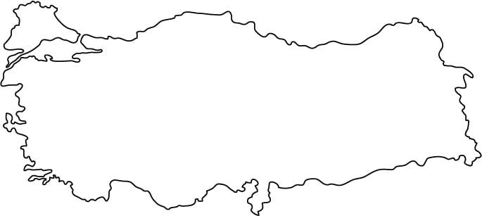 mapa Turecka osnovy