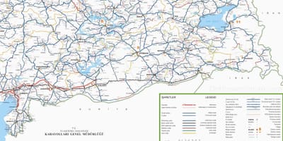 Mapa jihovýchodní Turecko
