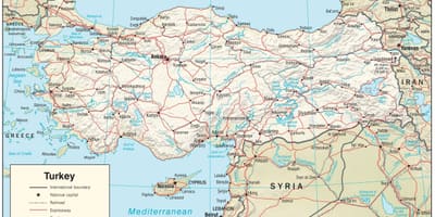 Zobrazit mapa Turecka